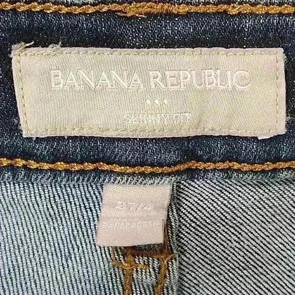 Banana Republic Medium Wash Skinny Fit Women's Blue Jeans - Picture 7 of 8